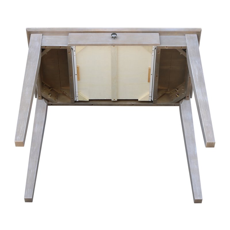 International Concepts Writing Table  Washed Gray Taupe