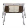 International Concepts Writing Table  Washed Gray Taupe