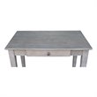 International Concepts Writing Table  Washed Gray Taupe