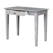 International Concepts Writing Table  Washed Gray Taupe