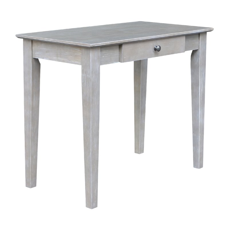 International Concepts Writing Table  Washed Gray Taupe