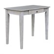 International Concepts Writing Table  Washed Gray Taupe