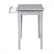 International Concepts Writing Table  Washed Gray Taupe
