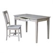International Concepts Desk With Drawer - Basic Size And Chair