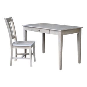 International Concepts Desk With Drawer - Basic Size And Chair