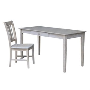 International Concepts Desk With Drawer - Larger Size And Chair