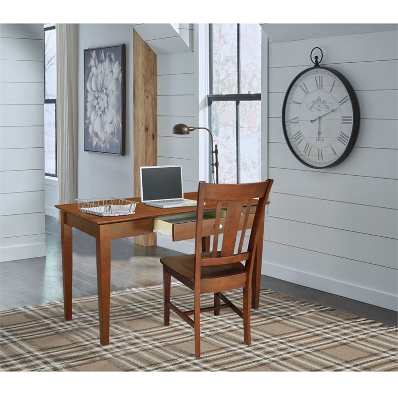 International Concepts 1 Drawer Writing Desk in Espresso