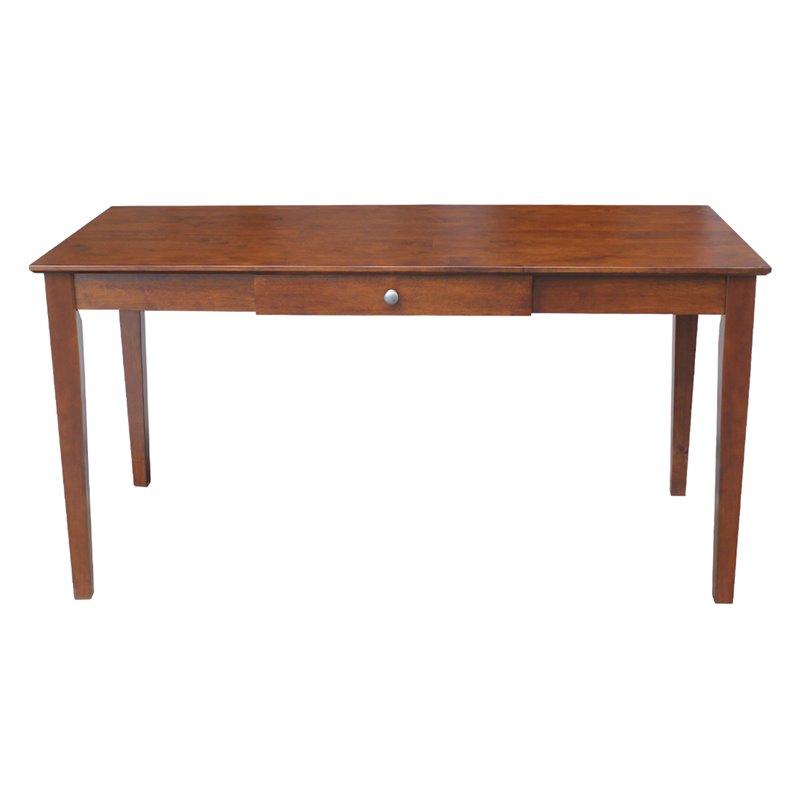 International Concepts 1 Drawer Large Writing Desk in Espresso
