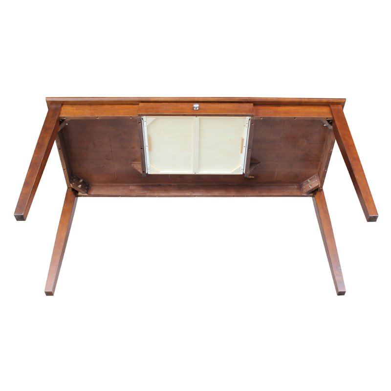 International Concepts 1 Drawer Large Writing Desk in Espresso