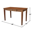 International Concepts Desk With Drawer - Basic Size And Chair