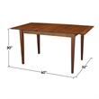 International Concepts Table With Butterfly Extension - Dining Height