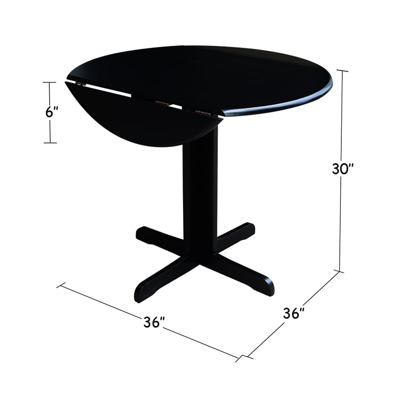 International Concepts Dual Drop Leaf Table - 36