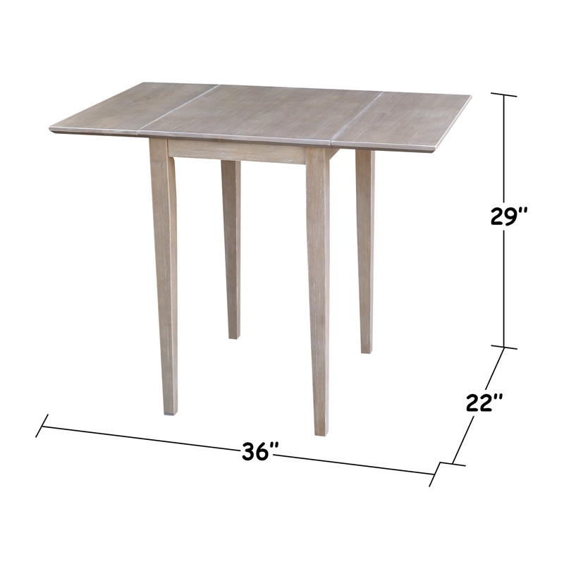 International Concepts Small Dropleaf Table