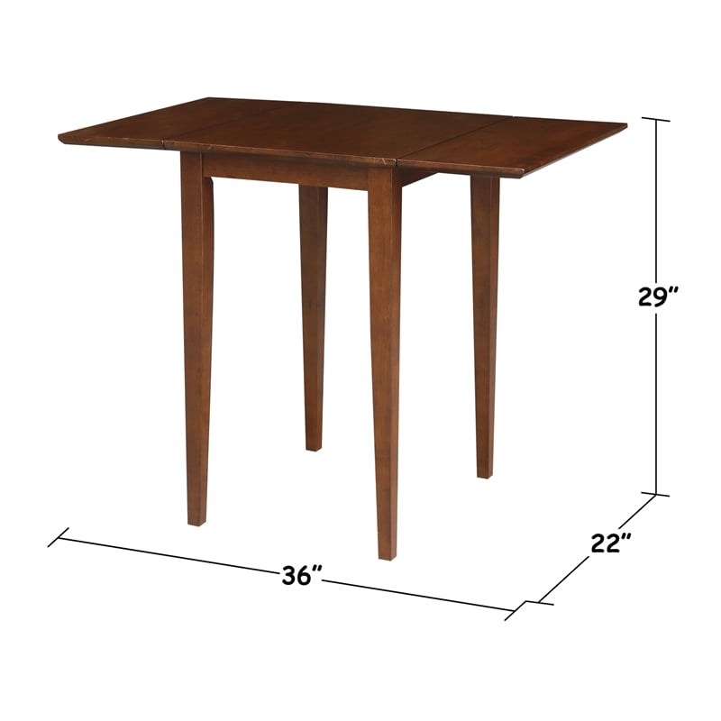 International Concepts Small Dropleaf Table