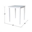 International Concepts Solid Wood Top Table - Counter Height