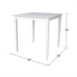 International Concepts Solid Wood Top Table - Counter Height