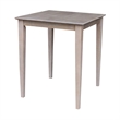 International Concepts Solid Wood Top Table - Counter Height