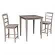 International Concepts 30X30 Counter Height Table With 2 Madrid Stools
