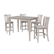 30X48 Counter Height Dining Table With 4 San Remo Counter height Stools
