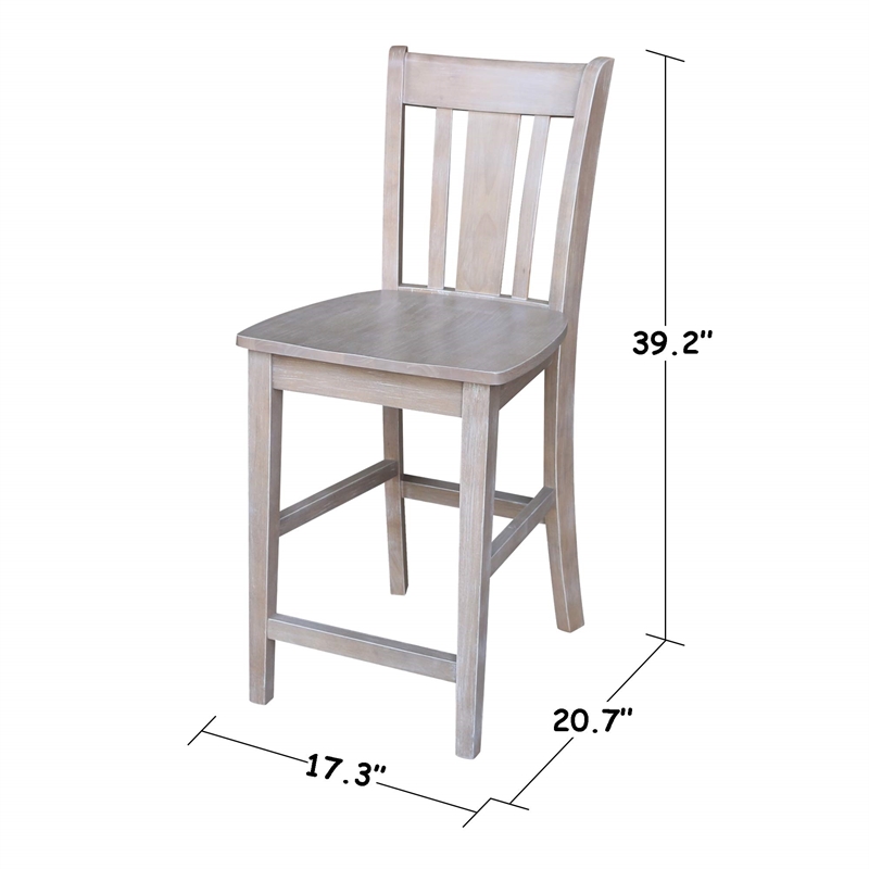 30X48 Counter Height Dining Table With 4 San Remo Counter height Stools