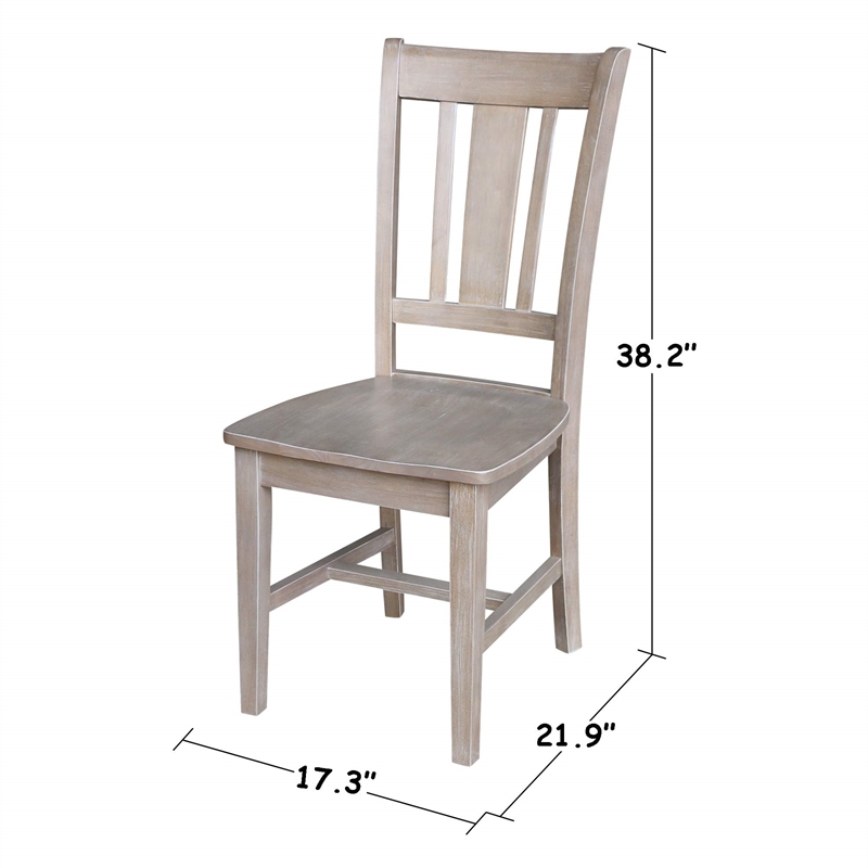 International Concepts 36X36 Dining Table With 4 San Remo Side Chairs