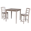 36X36 Counter Height Dining Table With 2 Madrid Counter height Stools