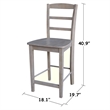 International Concepts 3 Piece Pedestal Counter Height Dining Set