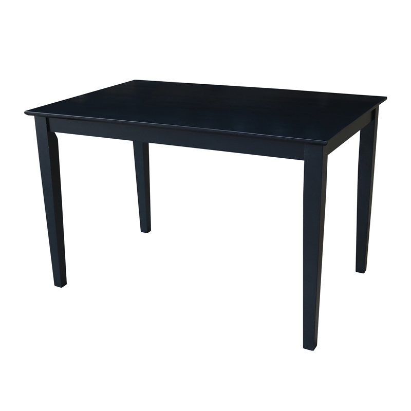 International Concepts Solid Wood Table in Black