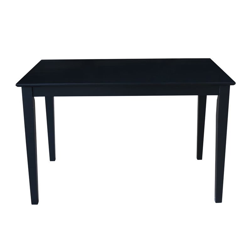 International Concepts Solid Wood Table in Black