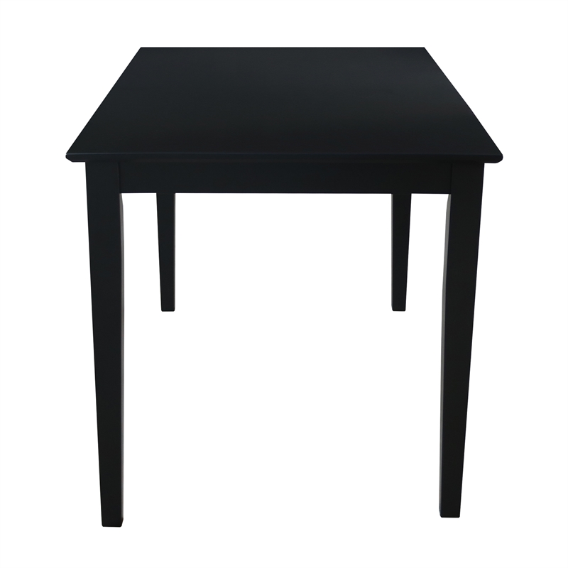International Concepts Solid Wood Table in Black