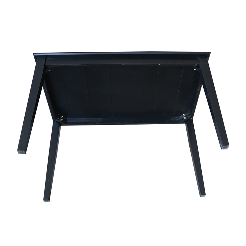 International Concepts Solid Wood Table in Black