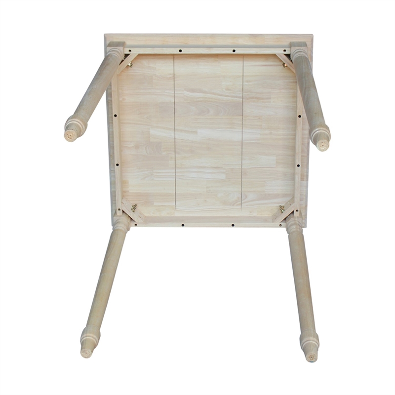 International Concepts Solid Wood Top Table - Turned Legs
