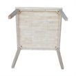 International Concepts Solid Wood Top Table in Unfinished