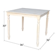 International Concepts Solid Wood Top Dining Table in Natural