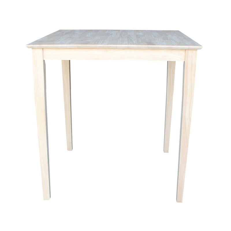 International Concepts Solid Wood Top Table