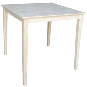 International Concepts Solid Wood Top Table