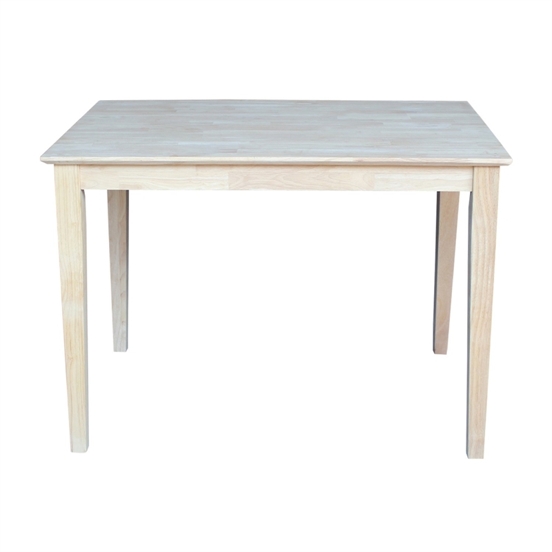 International Concepts Solid Wood Top Table