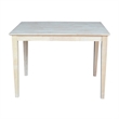 International Concepts Solid Wood Top Table