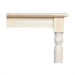 International Concepts Solid Wood Top Table - Turned Legs