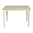 International Concepts Solid Wood Top Table - Turned Legs