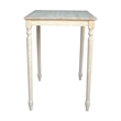 International Concepts Solid Wood Top Table - Turned Legs