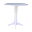 42 In Round Pedestal Bar Height Table with 2 Bar Height Stools