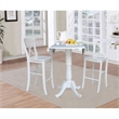 42 In Round Pedestal Bar Height Table with 2 Bar Height Stools