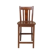 30x30 Counter Height Dining Table with 2 Counter Height Stools in Espresso