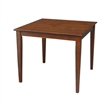International Concepts 36x36 Dining Table with 2 Chairs in Espresso