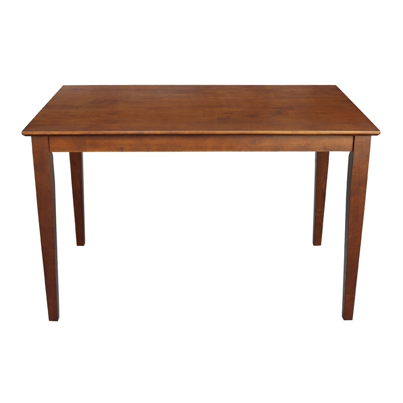 International Concepts 30x48 Dining Table with 4 Chairs in Espresso