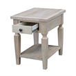 International Concepts Vista End Table  Unfinished