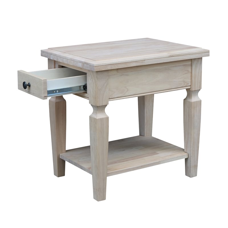 International Concepts Vista End Table  Unfinished