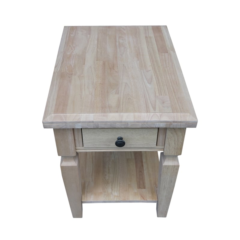 International Concepts Vista End Table  Unfinished