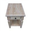 International Concepts Vista End Table  Unfinished